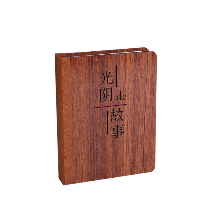 6-Inch 32 Sheets Wooden DIY Photo Album Creative Gift, 1314, Grow Up, Happiness, Baby Love, Love ...