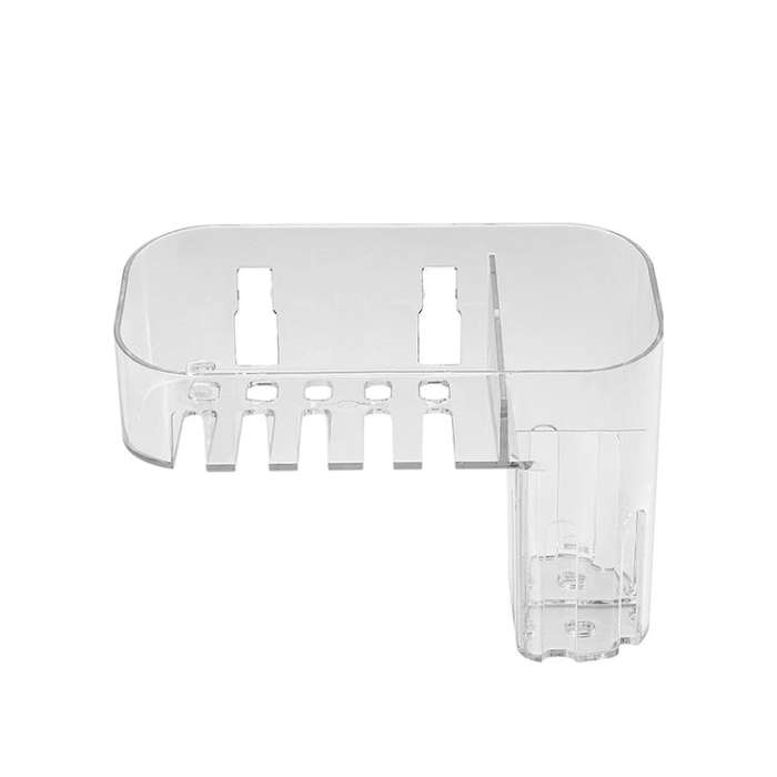Magic Sticker Plastic Toiletry Makeup Storage Box Transparent Home Creative Organizing Box,Specif...