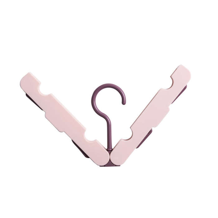 Travel Foldable Portable Clothes Hanger Household Anti-Skid And Windproof Clothes Hanger, Dark Bl...