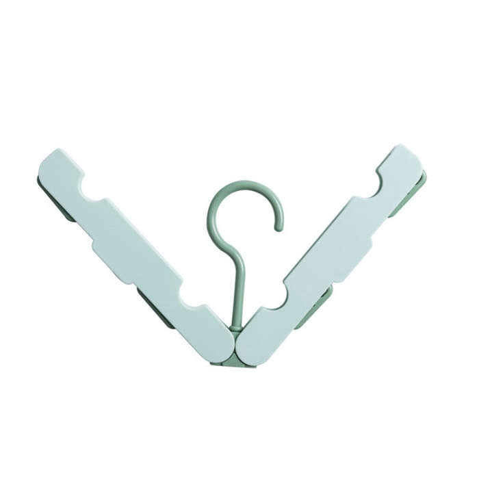 Travel Foldable Portable Clothes Hanger Household Anti-Skid And Windproof Clothes Hanger, Dark Bl...