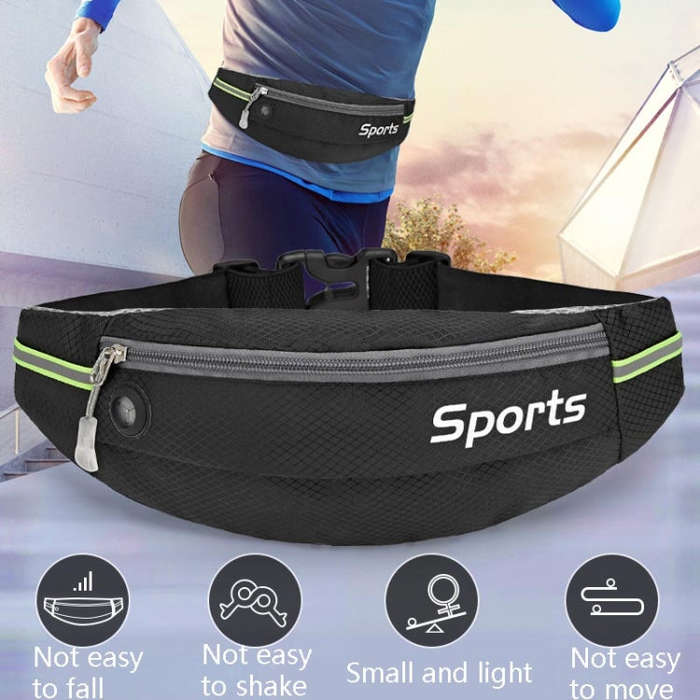Sports Waist Bag Running Equipment Lightweight Large-Capacity Water-Repellent Breathable Outdoor ...