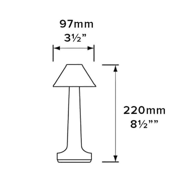 JB-TD001 LED Touch Table Lamp Cafe Restaurant Decoration Night Light, USB, EU Plug, UK Plug, AU Plug