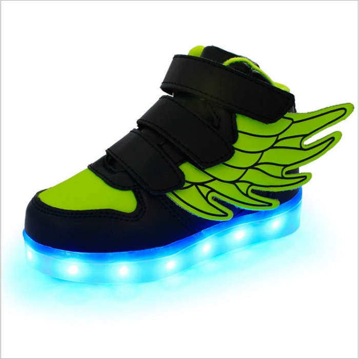 Children Colorful Light Shoes LED Charging Luminous Shoes