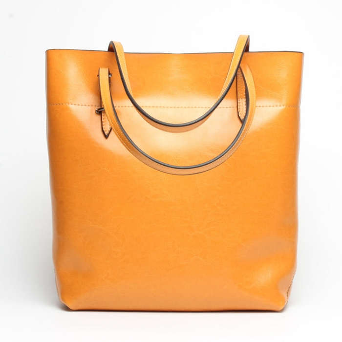 L4002 Trendy Casual Tote Bag Shoulder Women Bag, Retro Brown Horizontal Version, Vintage Wine Red...