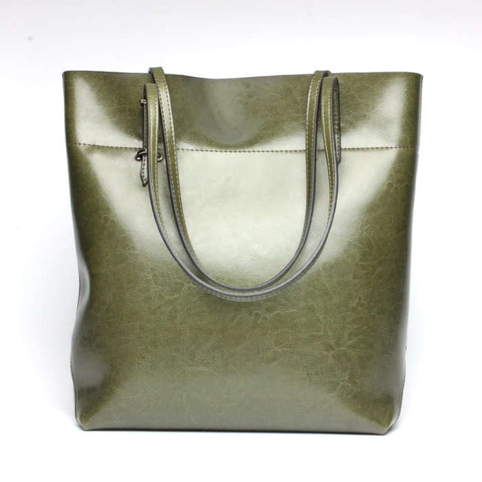 L4002 Trendy Casual Tote Bag Shoulder Women Bag, Retro Brown Horizontal Version, Vintage Wine Red...