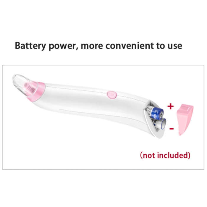 HD-2139 Blackhead Suction Device Pore Cleaner Face Cleaning Beauty Device, White, Pink