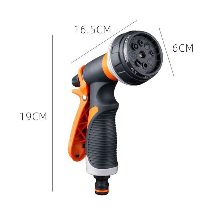 Plastic Household Flower Garden Watering Sprinkler,, Orange, With Quick Connector+Threaded Connec...