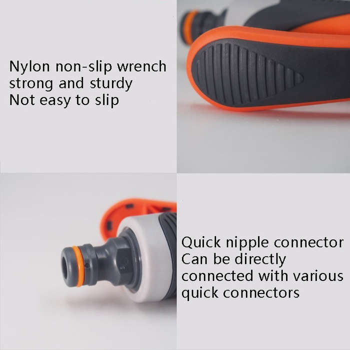 Plastic Household Flower Garden Watering Sprinkler,, Orange, With Quick Connector+Threaded Connec...