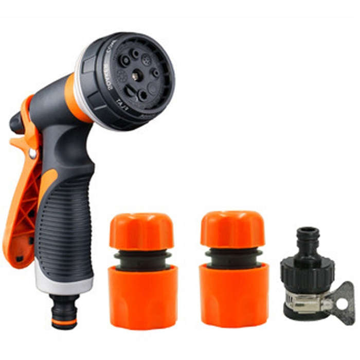 Plastic Household Flower Garden Watering Sprinkler,, Orange, With Quick Connector+Threaded Connec...