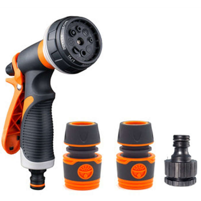 Plastic Household Flower Garden Watering Sprinkler,, Orange, With Quick Connector+Threaded Connec...