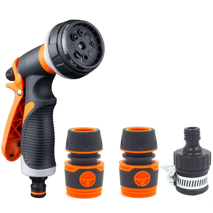 Plastic Household Flower Garden Watering Sprinkler,, Orange, With Quick Connector+Threaded Connec...