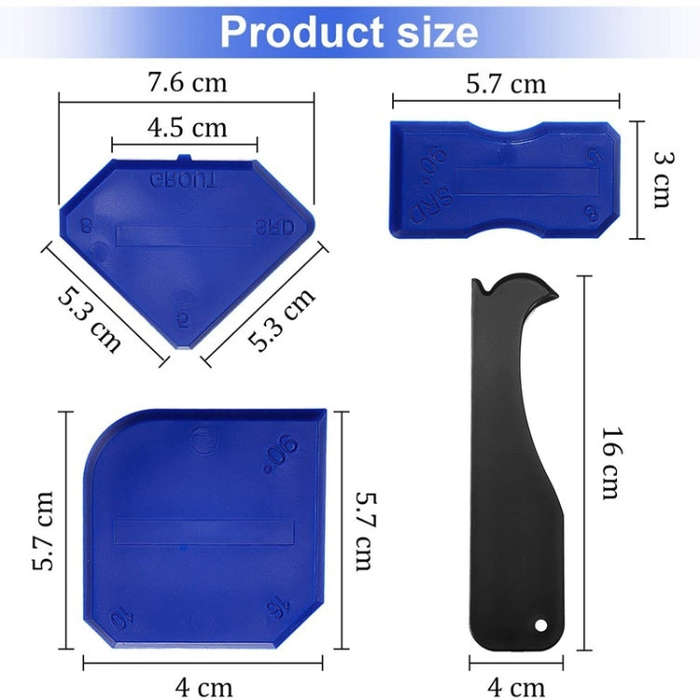 32 PCS / Set Metal Scraper Nozzle Application Polishing Grout Scraping Beauty Sewing Tools, 32 PC...