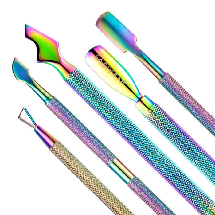 FABIYAN Nail Art Scissors Set Stainless Steel Nail Clippers Dead Skin Scissors Remover Steel Push...