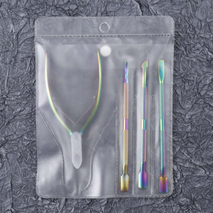 FABIYAN Stainless Steel Dead Skin Shear Steel Push Nail Art Tool Set, Specification: Set 3, Set 1...