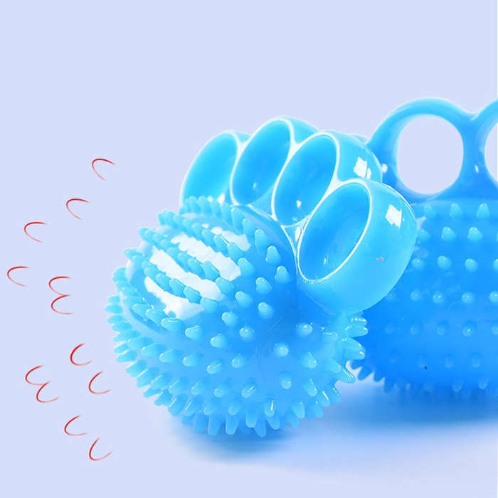 TPR Grip Ball Rehabilitation Hemiplegia Stroke Massage Finger Ball, Specification: Four Fingers, ...