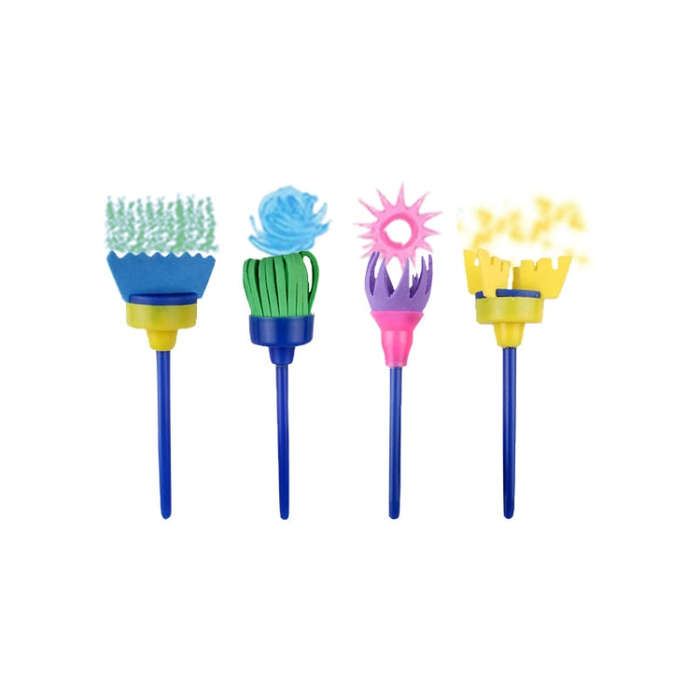 31 In 1 Painting Sponge Seal Early Education Art Graffiti Supplies For Children, 31 in 1/Yellow, ...