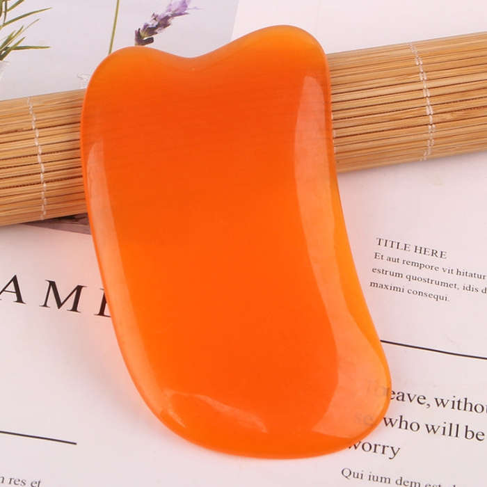 Resin Scraping Sheet Massage Facial Tendon Stick Beauty Salon Shave Board Acupuncture Pen, Color ...