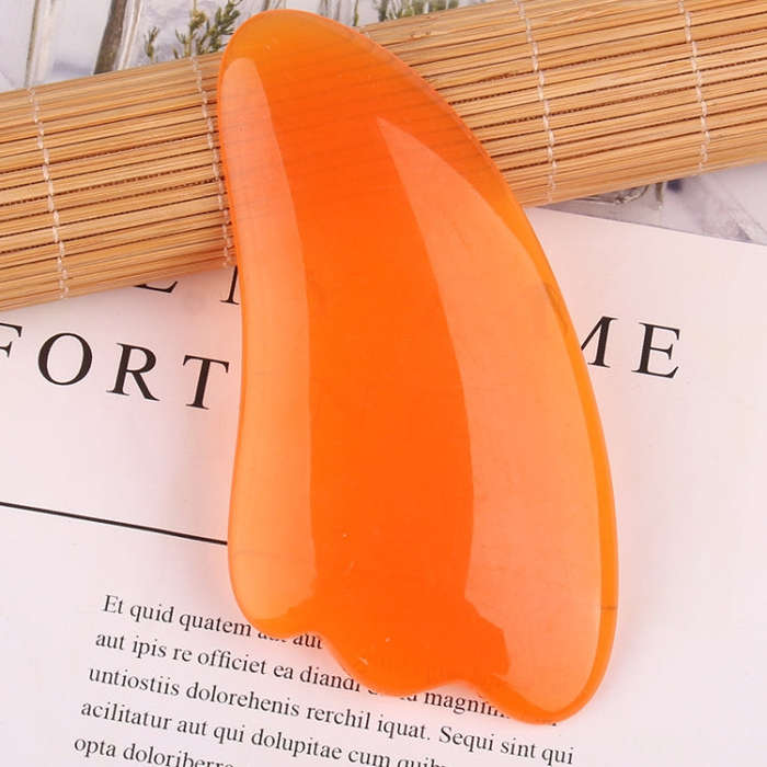 Resin Scraping Sheet Massage Facial Tendon Stick Beauty Salon Shave Board Acupuncture Pen, Color ...