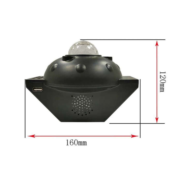 SC522-01 USB Bluetooth Music Watermark Starry Sky Projection Light LED Stage Light Night Light