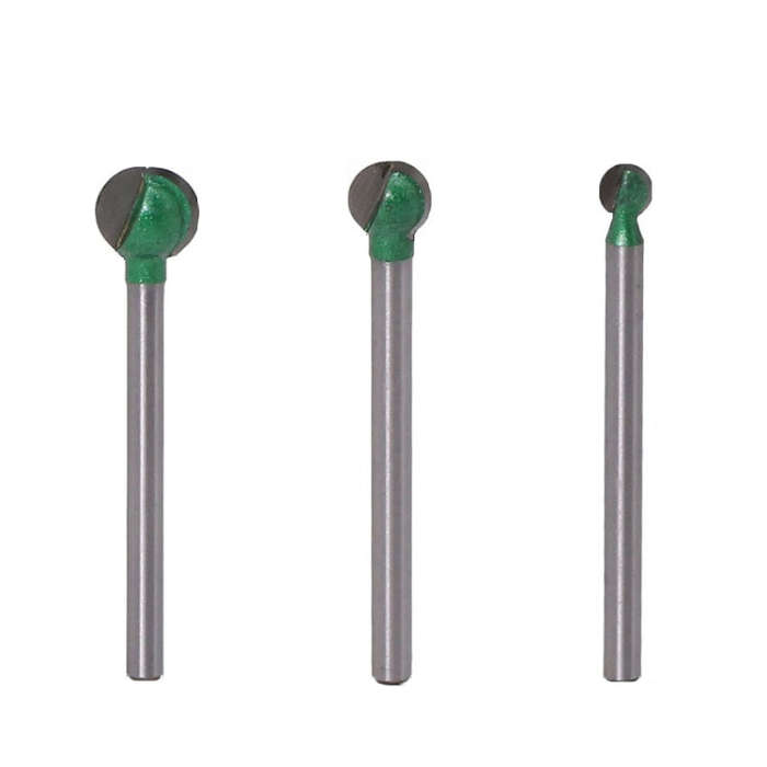 Spherical Carving Knife Woodworking Straight Handle Grinding Head, 4PCS/Set 6 Handles, 4PCS/Set 6...