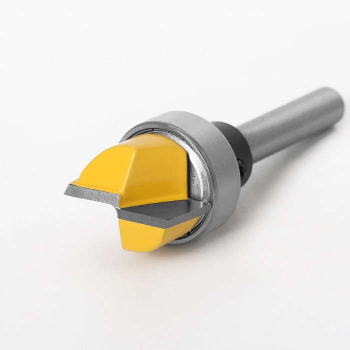 Copy Type Clear Bottom Woodworking Milling Cutter Trimming Machine Slotting Cutter, 1/4x3/4x11.9m...