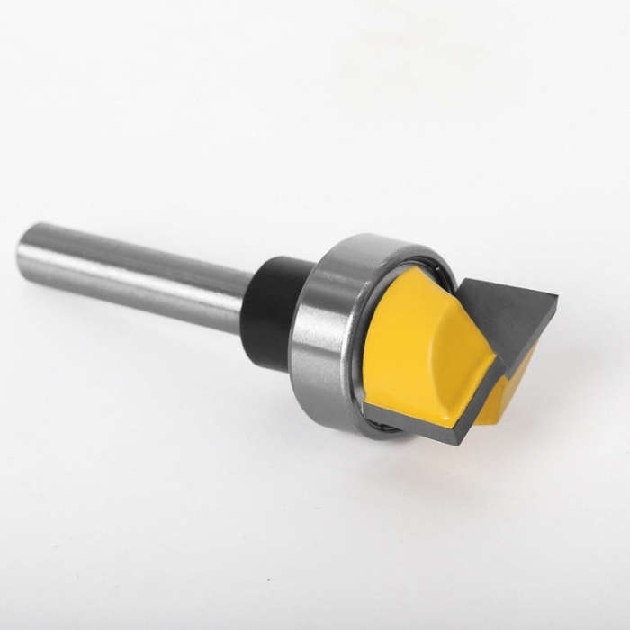 Copy Type Clear Bottom Woodworking Milling Cutter Trimming Machine Slotting Cutter, 1/4x3/4x11.9m...
