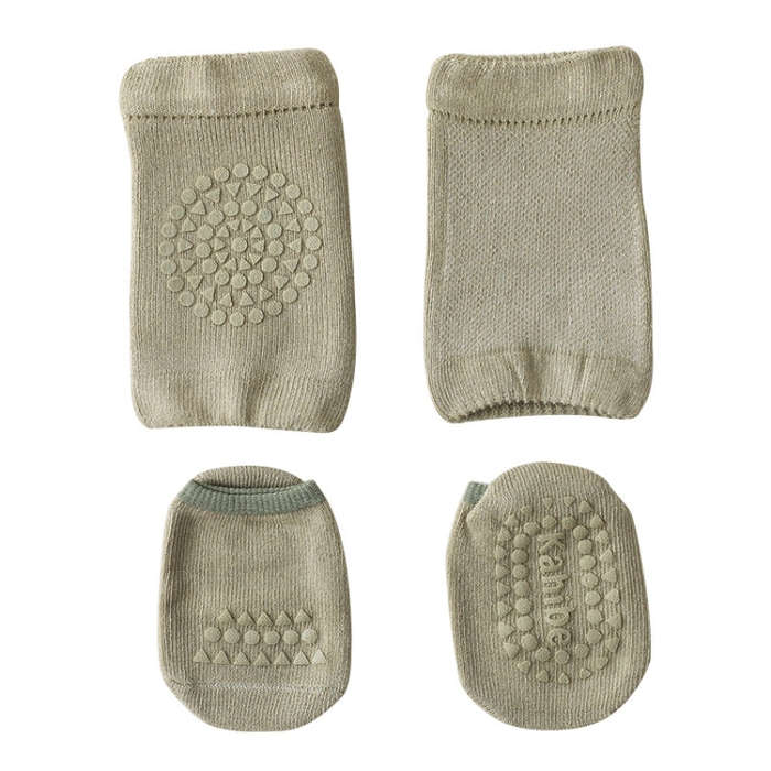 Summer Children Knee Pads Baby Floor Socks Baby Non-Slip Crawling Sports Protection Suit, S 0-1 Y...