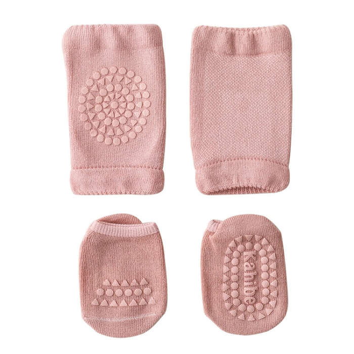 Summer Children Knee Pads Baby Floor Socks Baby Non-Slip Crawling Sports Protection Suit, S 0-1 Y...