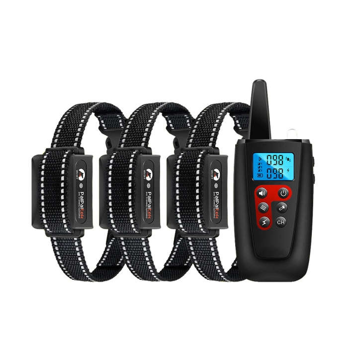 PaiPaitek PD526-3 Anti-Barking Device Dog Electric Shock Collar Training Dog Remote Control Pet T...