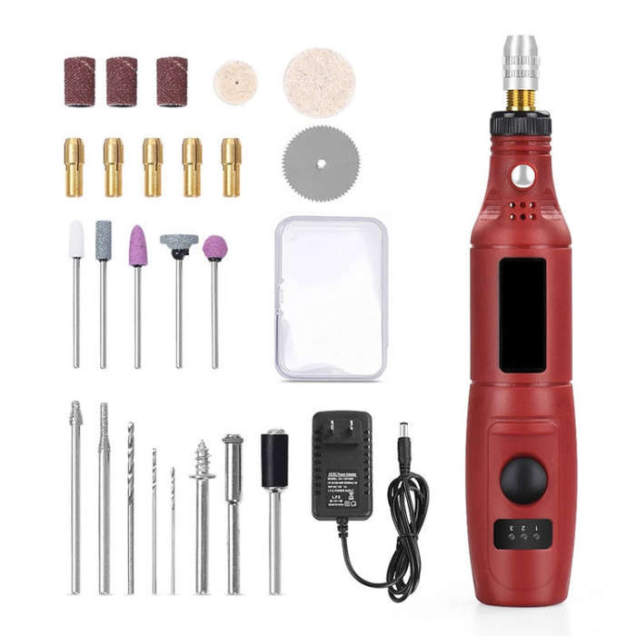 Mini Electrical Engraving Pen Cutting And Polishing Electrical Grinder Tool Set, US Plug, US Plug...