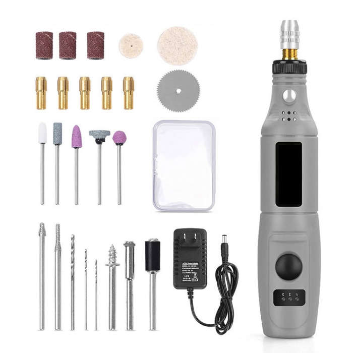 Mini Electrical Engraving Pen Cutting And Polishing Electrical Grinder Tool Set, US Plug, US Plug...
