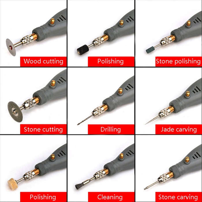 Mini Electrical Engraving Pen Cutting And Polishing Electrical Grinder Tool Set, US Plug, US Plug...