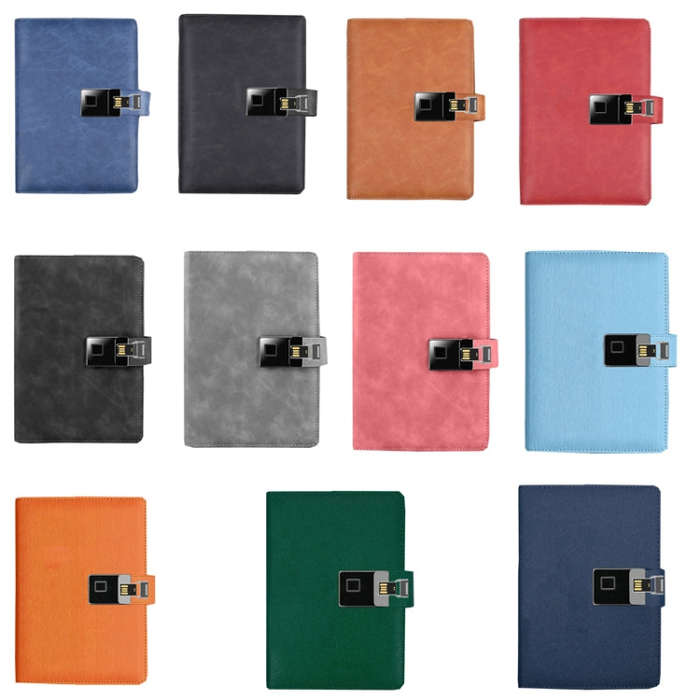A5 Multi-Function Fingerprint Unlocking Notebook Can Record 10 Fingerprints