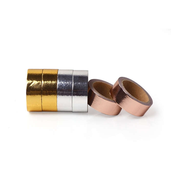 DIY Decorative Hand Account Tape Handmade Decorative Material Tape, Gold, Silver, Rose Gold