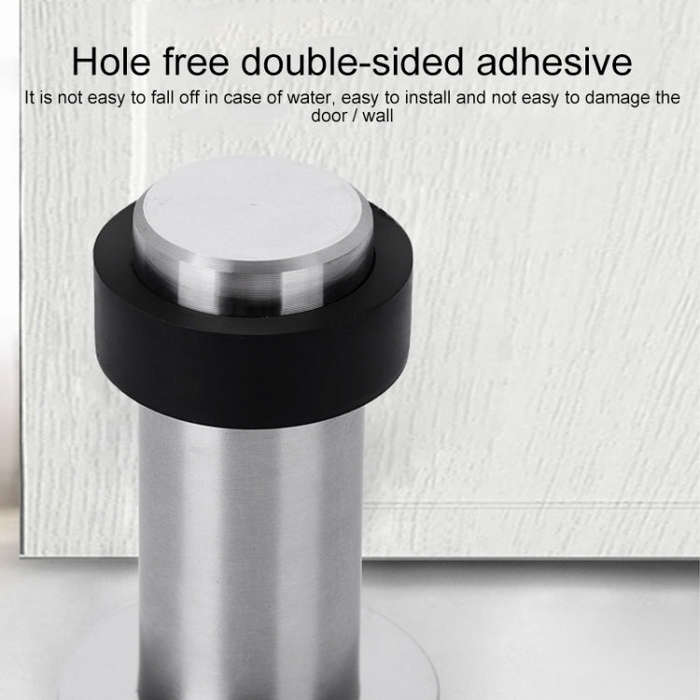 Rubber Anti-Collision Door Gear Punching Stainless Steel Round Door Resistant Home Floor-Shaped C...