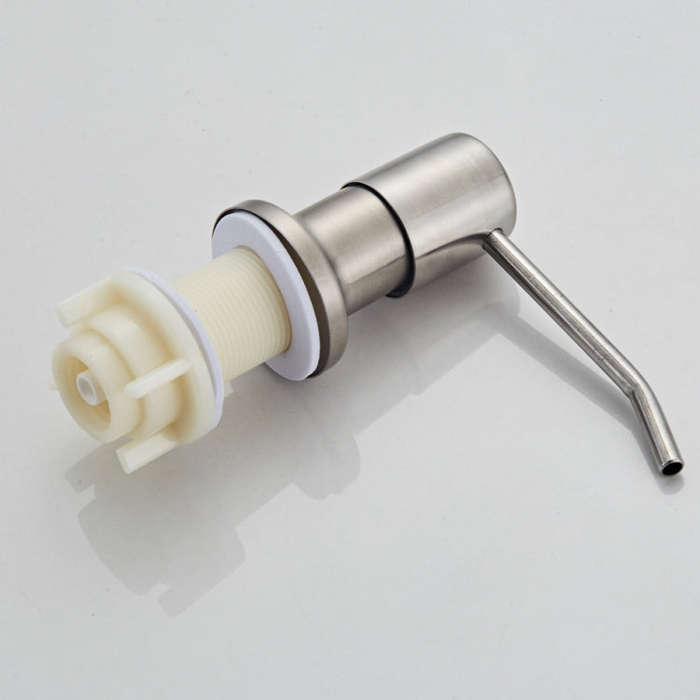 304 Stainless Steel Sink Soap Dispenser Pump Head Extension Silicone Tube Bathroom Hand Washing C...