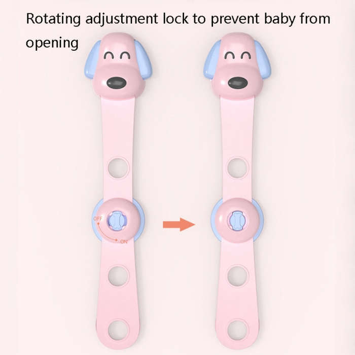 TH3601 4 In 1 Children Safety Protective Supplies Children Drawers Safety Lock, Blue, Pink
