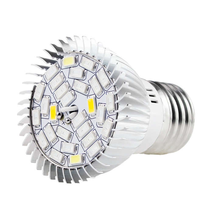 2 PCS LED Plant Growth Lamp Full Spectrum Plant Fill Light Cup, E27 18 Beads, E27 28 Beads, E14 1...
