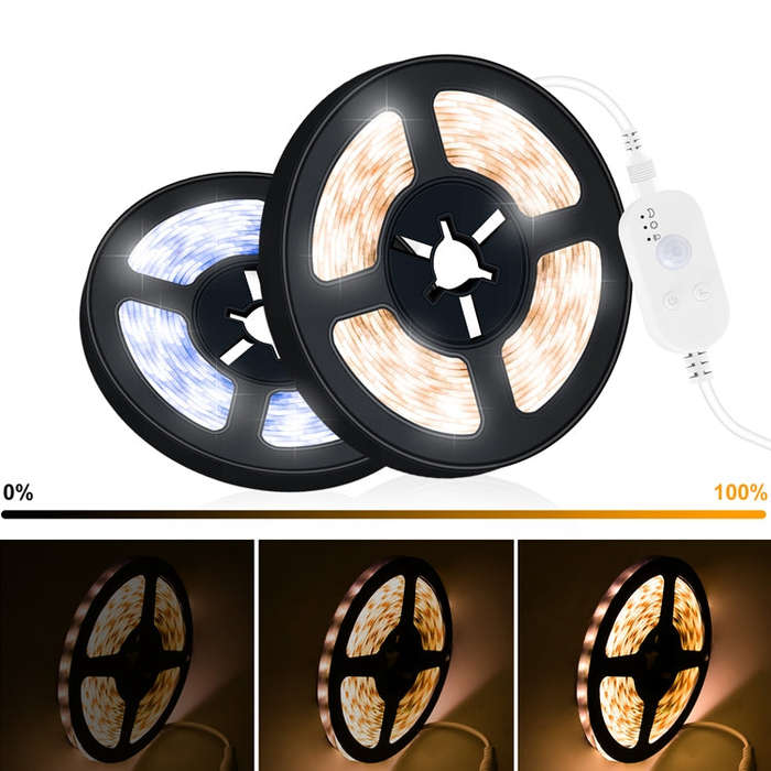 LED Light Strip USB Human Intelligent Induction Waterproof Light Strip 2835 Patch Cabinet Wardrob...