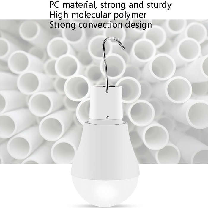 LED Solar Bulb USB Portable Outdoor Emergency Light Bulb Camping Lighting