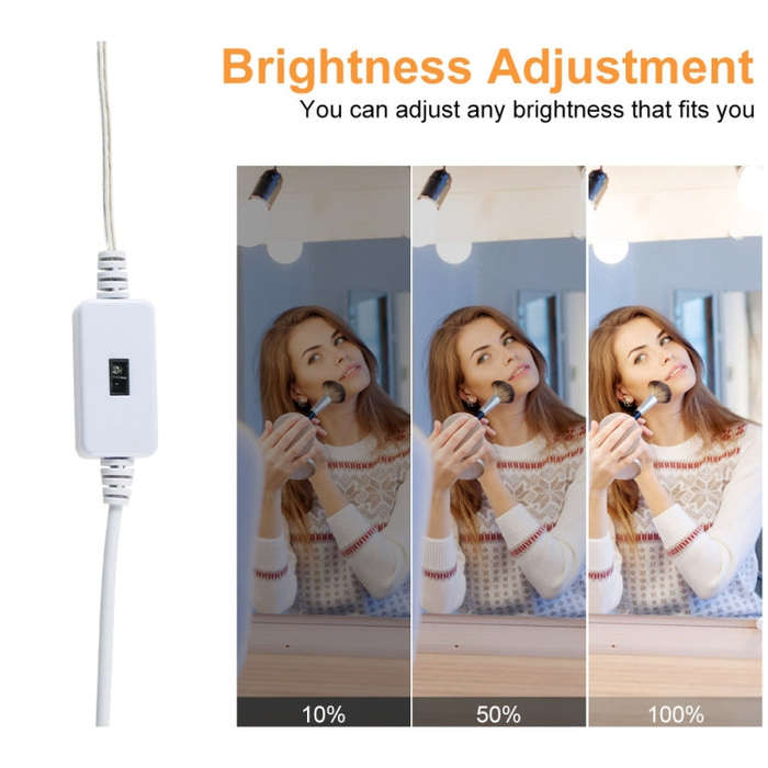 LED Mirror Front Lamp USB Infrared Sensor Makeup Mirror Fill Light, 2 in 1 Infrared Sensor, 6 in ...