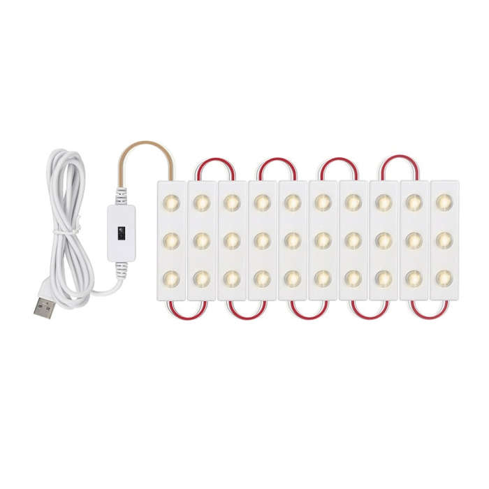 LED Mirror Front Lamp USB Infrared Sensor Makeup Mirror Fill Light, 2 in 1 Infrared Sensor, 6 in ...