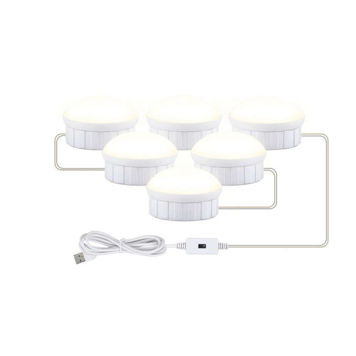 LED Makeup Mirror Light Beauty Fill Light Hand Sweep Sensor Mirror Front Light, 2 Bulbs, 6 Bulbs,...