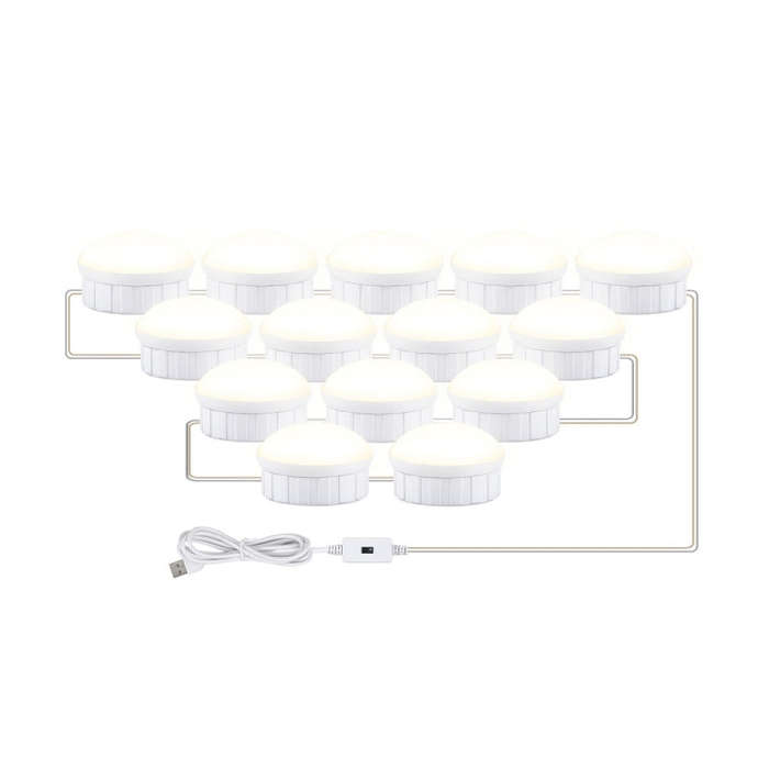 LED Makeup Mirror Light Beauty Fill Light Hand Sweep Sensor Mirror Front Light, 2 Bulbs, 6 Bulbs,...