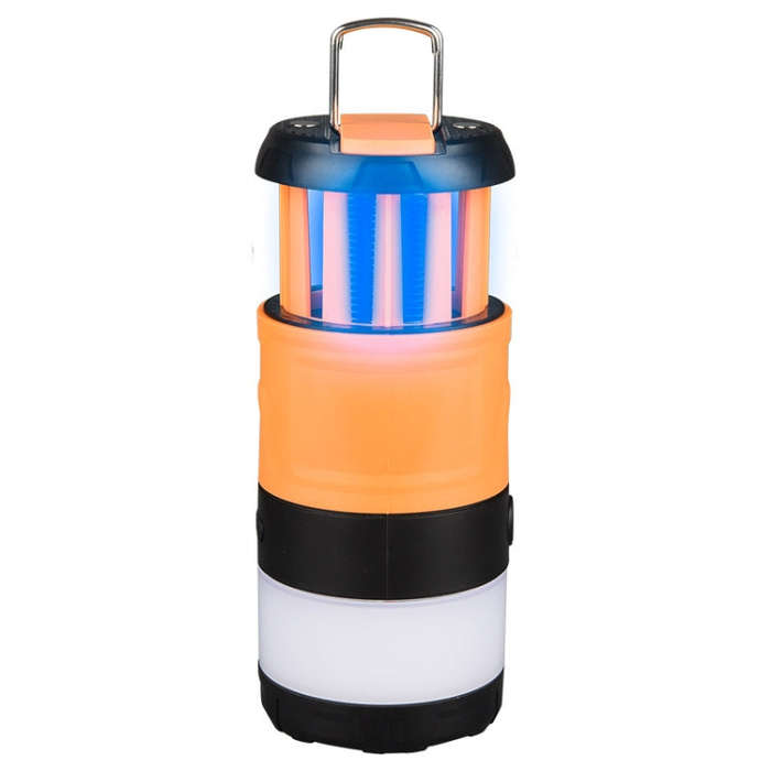 Outdoor LED Waterproof Electric Mosquito Killer Lamp Camping Lamp Flashlight, Orange, Sky Blue, L...