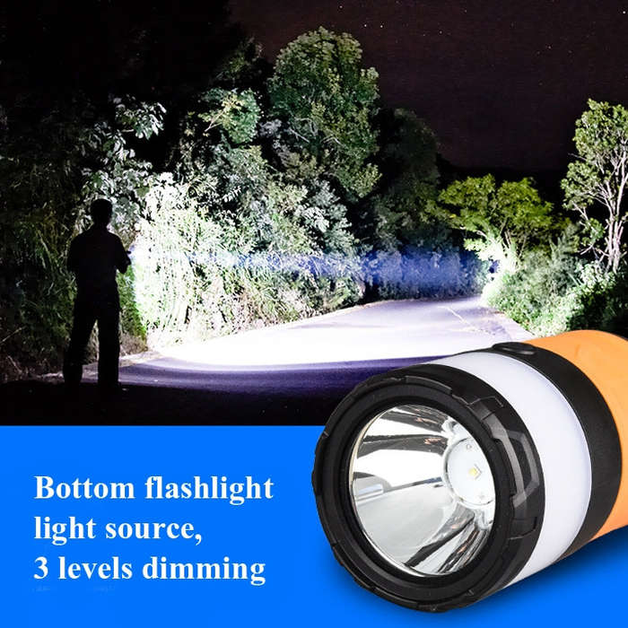 Outdoor LED Waterproof Electric Mosquito Killer Lamp Camping Lamp Flashlight, Orange, Sky Blue, L...