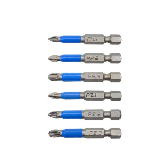 7PCS/set PH2 Strong Magnetic Hand Drill Screwdriver Mouth Anti-Slip Screwdriver Bit, 7PCS/set PH2...