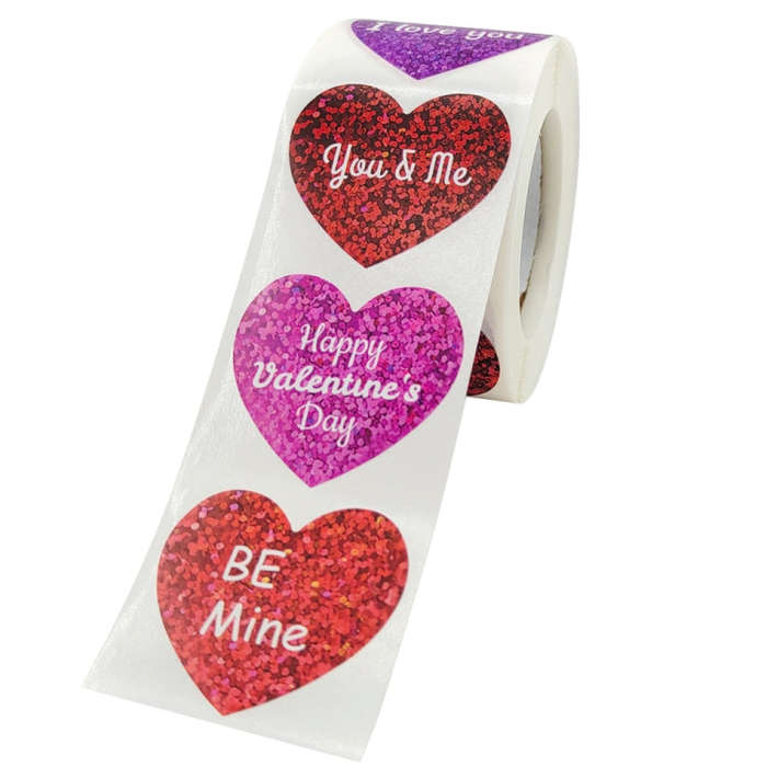 Love Valentine Day Sticker Sealing Sticker Gift Decoration Label, A-256-38mm, A-257-38mm