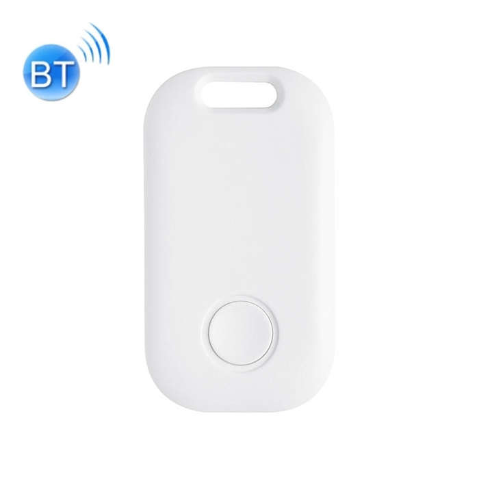 2 PCS S6 Square Bluetooth Anti-Lost Device Key Luggage Tracking Device Two-Way Alarm, Black, Whit...