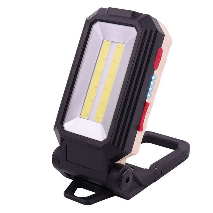 Glare Car Inspection Working Light USB Charging LED Folding Camping Lamp with Hook + Magnet, W559...